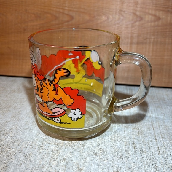 Vintage Garfield Glass Mug McDonalds 1978 - Jim Davis / Anchor Hocking - Picture 12 of 13